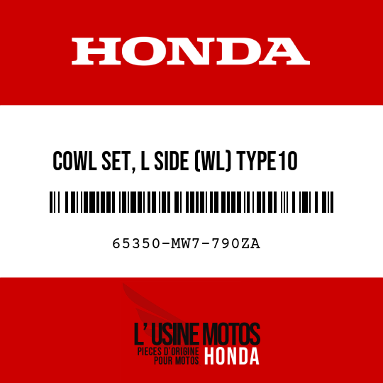 image de 65350-MW7-790ZA COWL SET, L SIDE (WL) TYPE10  (TYPE10 )