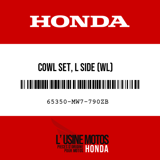 image de 65350-MW7-790ZB COWL SET, L SIDE (WL)