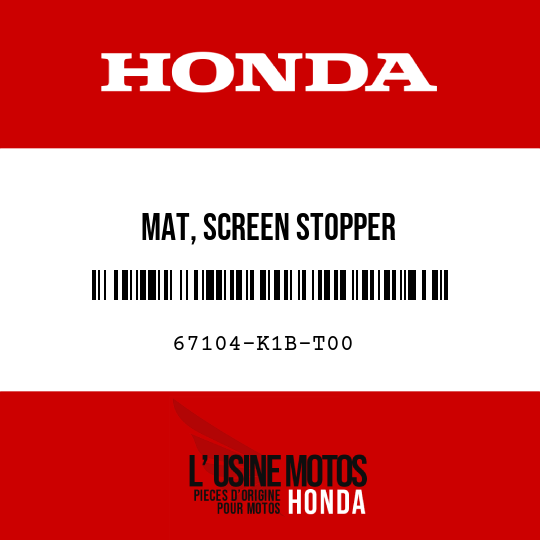 image de 67104-K1B-T00 MAT, SCREEN STOPPER