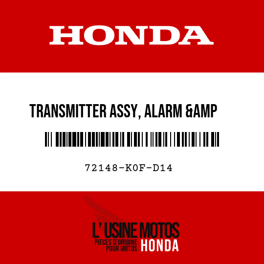 image de 72148-K0F-D14 TRANSMITTER ASSY, ALARM &amp    ANSWER