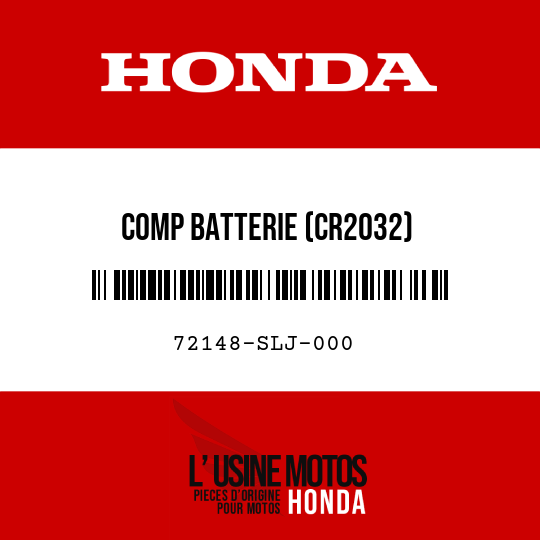 image de 72148-SLJ-000 COMP BATTERIE (CR2032)