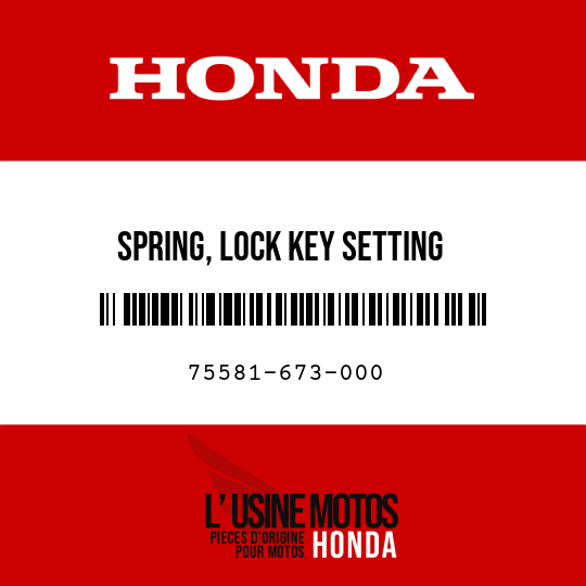 image de 75581-673-000 SPRING, LOCK KEY SETTING