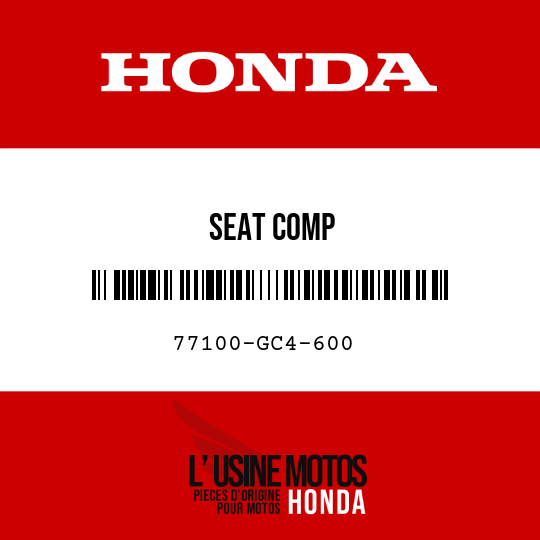 image de 77100-GC4-600 SEAT COMP