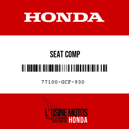 image de 77100-GCF-930 SEAT COMP