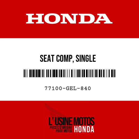 image de 77100-GEL-840 SEAT COMP, SINGLE