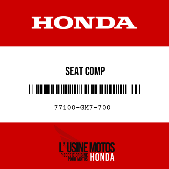 image de 77100-GM7-700 SEAT COMP