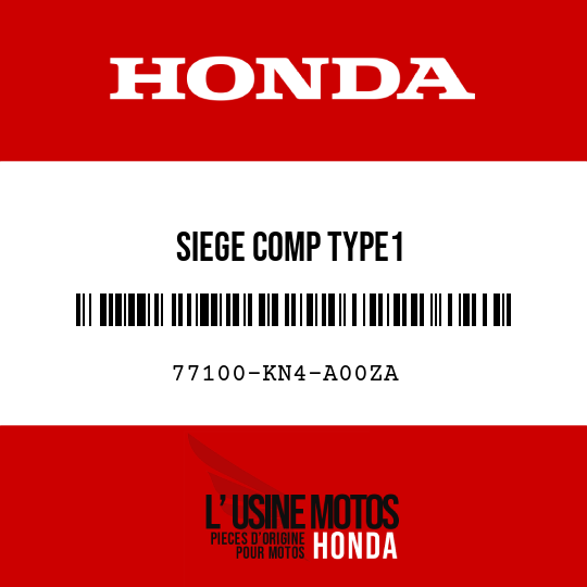 image de 77100-KN4-A00ZA SIEGE COMP TYPE1