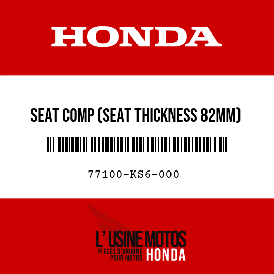 image de 77100-KS6-000 SEAT COMP (SEAT THICKNESS 82MM)