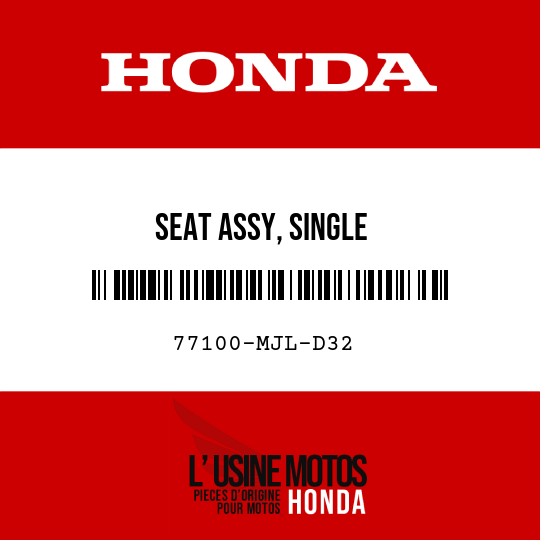 image de 77100-MJL-D32 SEAT ASSY, SINGLE