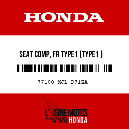 image de 77100-MJL-D71ZA SEAT COMP, FR TYPE1 (TYPE1 )