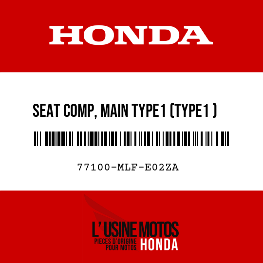image de 77100-MLF-E02ZA SEAT COMP, MAIN TYPE1 (TYPE1 )