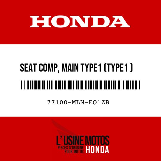 image de 77100-MLN-EQ1ZB SEAT COMP, MAIN TYPE1 (TYPE1 )