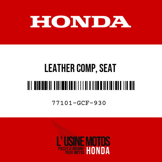image de 77101-GCF-930 LEATHER COMP, SEAT
