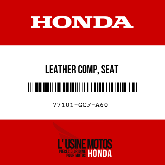 image de 77101-GCF-A60 LEATHER COMP, SEAT