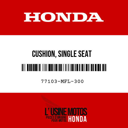 image de 77103-MFL-300 CUSHION, SINGLE SEAT