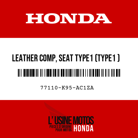image de 77110-K95-AC1ZA LEATHER COMP, SEAT TYPE1 (TYPE1 )