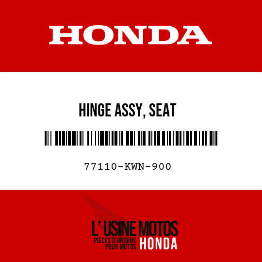 image de 77110-KWN-900 HINGE ASSY, SEAT