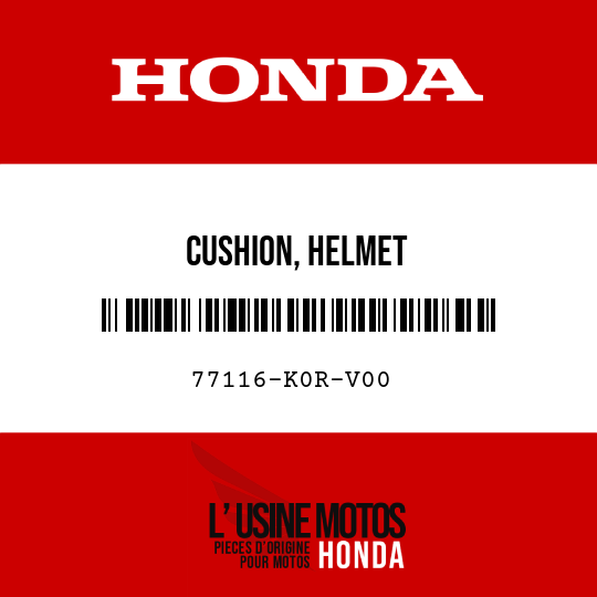image de 77116-K0R-V00 CUSHION, HELMET