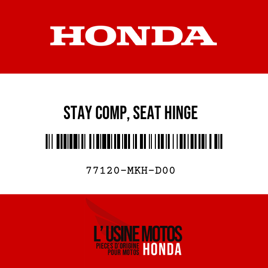 image de 77120-MKH-D00 STAY COMP, SEAT HINGE