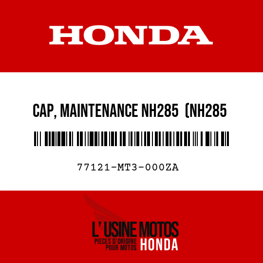 image de 77121-MT3-000ZA CAP, MAINTENANCE NH285  (NH285 GUSTO GRAY)