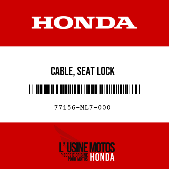 image de 77156-ML7-000 CABLE, SEAT LOCK