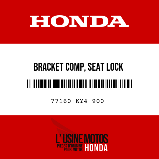 image de 77160-KY4-900 BRACKET COMP, SEAT LOCK