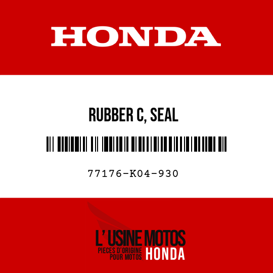 image de 77176-K04-930 RUBBER C, SEAL