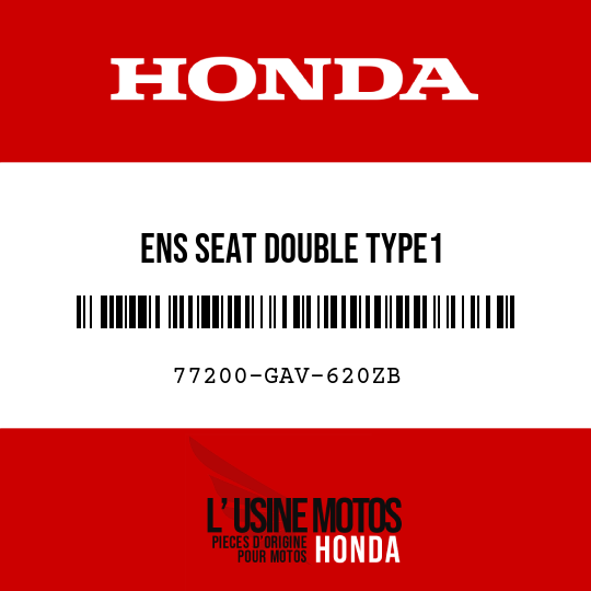 image de 77200-GAV-620ZB ENS SEAT DOUBLE TYPE1