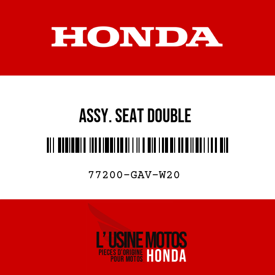 image de 77200-GAV-W20 ASSY. SEAT DOUBLE