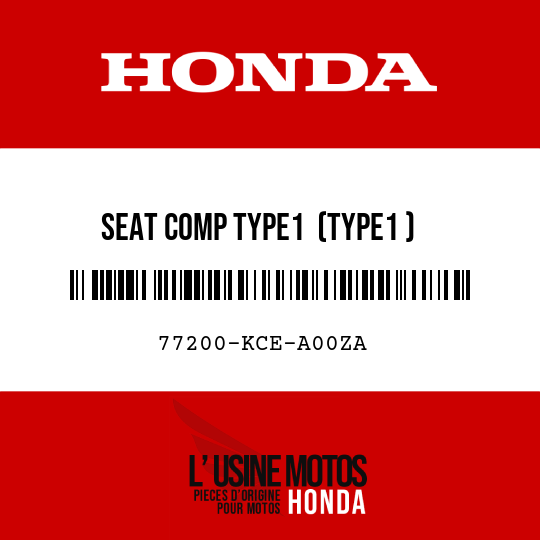 image de 77200-KCE-A00ZA SEAT COMP TYPE1  (TYPE1 )