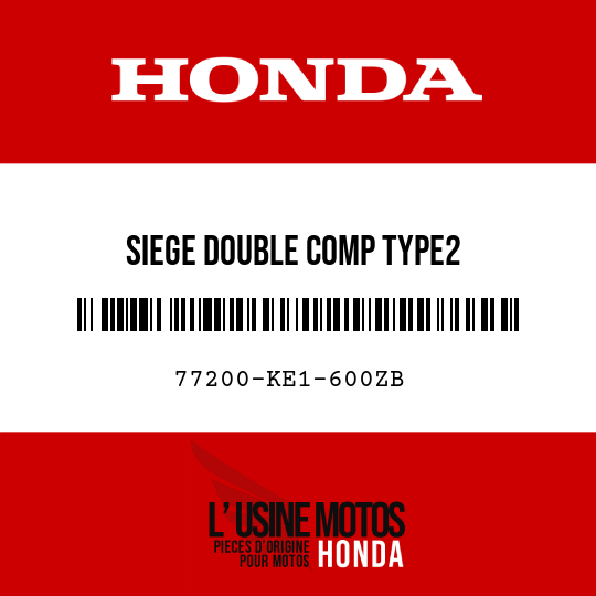 image de 77200-KE1-600ZB SIEGE DOUBLE COMP TYPE2 