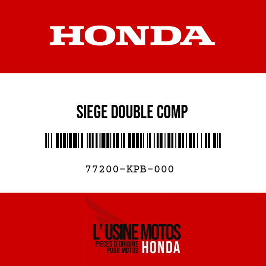 image de 77200-KPB-000 SIEGE DOUBLE COMP