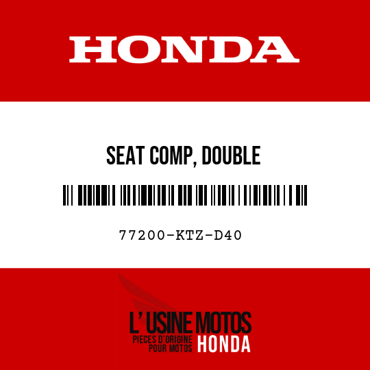 image de 77200-KTZ-D40 SEAT COMP, DOUBLE