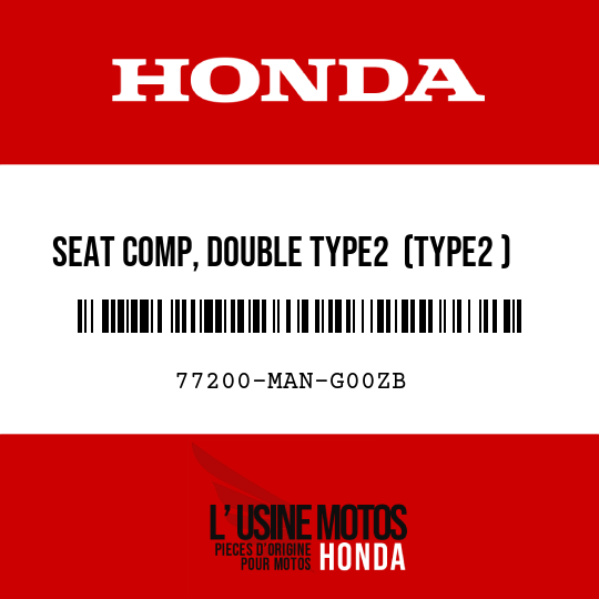 image de 77200-MAN-G00ZB SEAT COMP, DOUBLE TYPE2  (TYPE2 )
