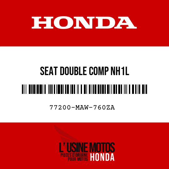 image de 77200-MAW-760ZA SEAT DOUBLE COMP NH1L