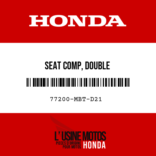 image de 77200-MBT-D21 SEAT COMP, DOUBLE