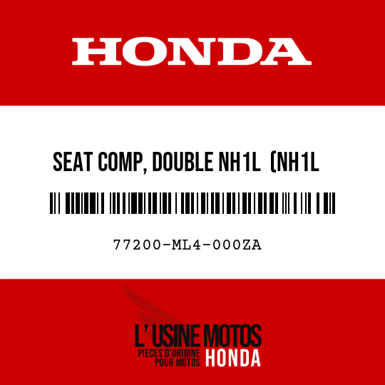 image de 77200-ML4-000ZA SEAT COMP, DOUBLE NH1L  (NH1L BLACK)