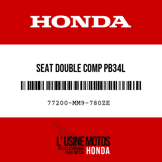 image de 77200-MM9-780ZE SEAT DOUBLE COMP PB34L