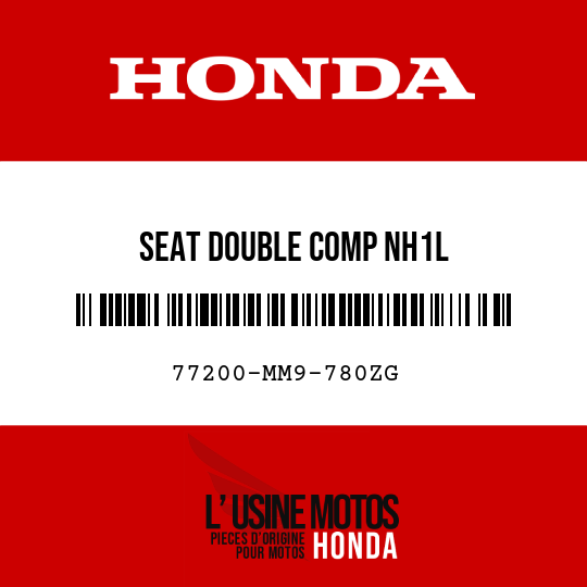 image de 77200-MM9-780ZG SEAT DOUBLE COMP NH1L