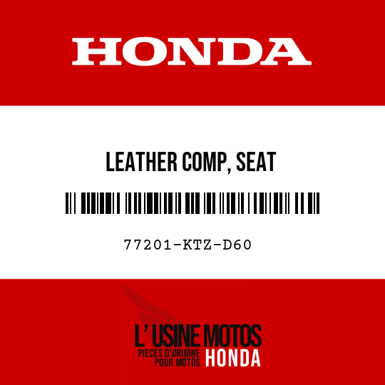 image de 77201-KTZ-D60 LEATHER COMP, SEAT