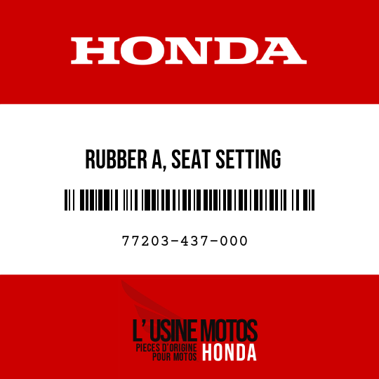 image de 77203-437-000 RUBBER A, SEAT SETTING