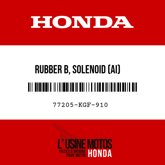 image de 77205-KGF-910 RUBBER B, SOLENOID (AI)