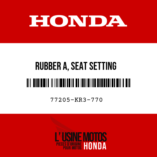 image de 77205-KR3-770 RUBBER A, SEAT SETTING
