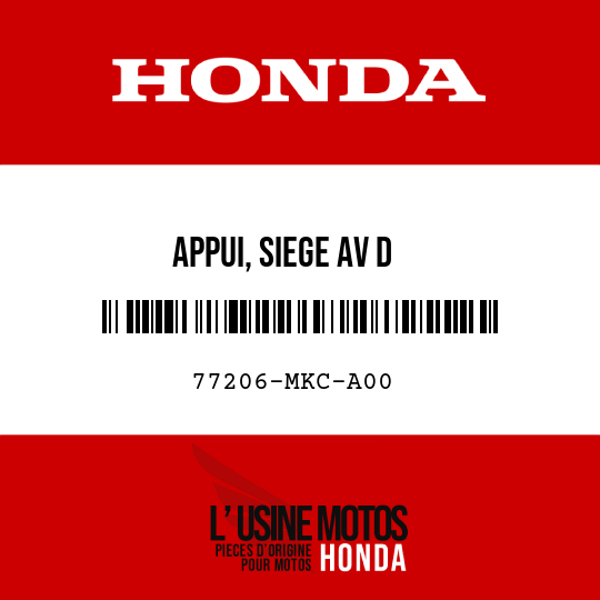 image de 77206-MKC-A00 APPUI, SIEGE AV D
