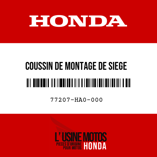 image de 77207-HA0-000 COUSSIN DE MONTAGE DE SIEGE