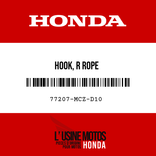 image de 77207-MCZ-D10 HOOK, R ROPE