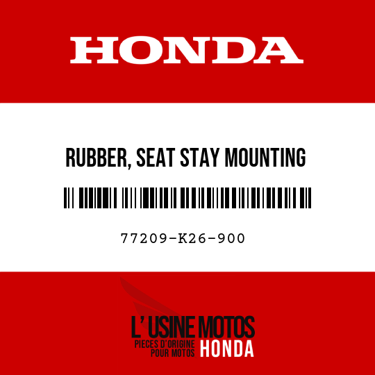 image de 77209-K26-900 RUBBER, SEAT STAY MOUNTING