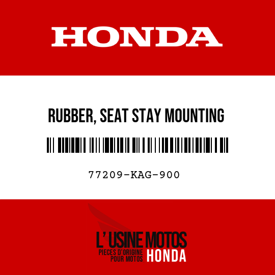 image de 77209-KAG-900 RUBBER, SEAT STAY MOUNTING