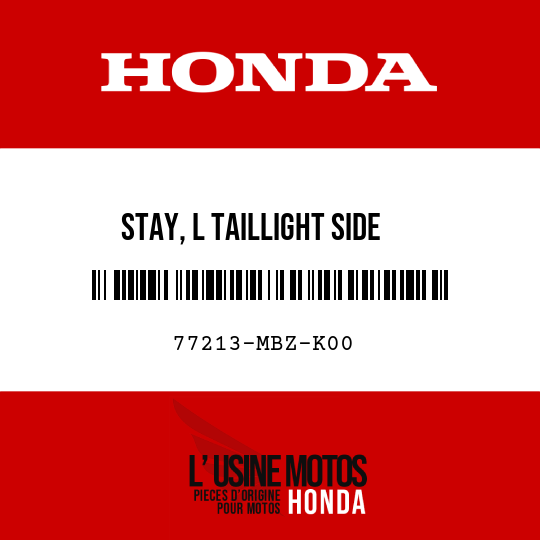 image de 77213-MBZ-K00 STAY, L TAILLIGHT SIDE