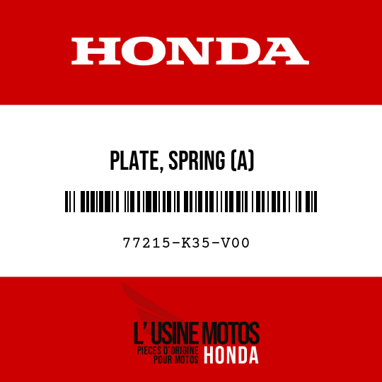 image de 77215-K35-V00 PLATE, SPRING (A)